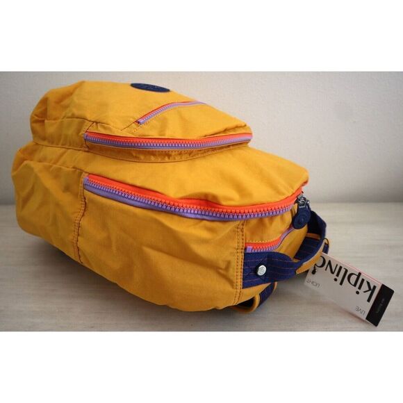 Kipling KIA5L4-7CY Women's Spicy Gold Yellow 15" Laptop Seoul Backpack - Picture 4 of 15
